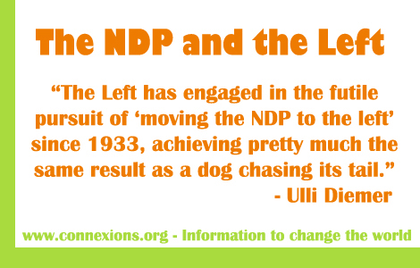 Left and the NDP: like a dog chasing its tail